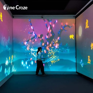 Système logiciel de <span class=keywords><strong>projecteur</strong></span> mural et de sol interactif immersif à écran vidéo à bas <span class=keywords><strong>prix</strong></span>, affichage holographique <span class=keywords><strong>3D</strong></span> - Product Image 4