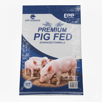 Sacs d'alimentation pour animaux et volailles en PP tissé recyclable, laminés BOPP personnalisés, 50 kg, avec fermeture éclair, certifiés ISO9001