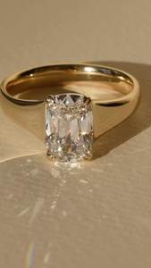 Most Trendy 1kt Gold Leaf Style New Filled Rose Gold Women's <b>Statement</b> <b>Ring</b> IGI Certified Party Wear Evening Events Wedding - Product Image 3