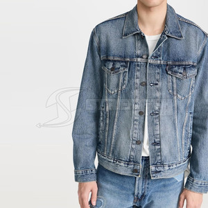 Vestes en jean pour hommes fabriquées au Pakistan de qualité supérieure Vestes en jean pour hommes fabriquées en gros sur mesure - Product Image 2