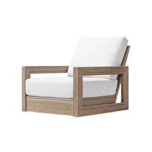 Sillón de jardín moderno de mimbre Royavera The Langham, sillón de patio para exteriores, colección de muebles de lujo para resort. - Product Image 1