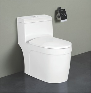 Inodoro moderno sudamericano, artículos sanitarios baratos, inodoro occidental de cerámica, inodoro sifónico s-trap de una pieza - Product Image 4