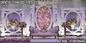Décoration de scène de mariage moderne Designer de Dubaï Pilier marocain doré Scène de mariage Luxueux Décor de scène sculpté en fibre de bois - Product Image 6