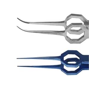 Fórceps de conjuntiva de IRIS más vendidos, pinzas de extensión de pestañas rectas y curvas oftálmicas de acero inoxidable, instrumento quirúrgico - Product Image 4