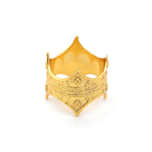 Bague Couronne Bohème en Laiton Plaqué Or 18 carats, Couronne Royale, Vente en Gros pour Femmes - Product Image 1