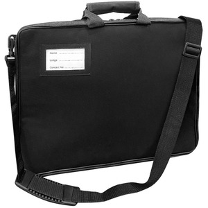 Masonic <b>Apron</b> Carrying Case Regalia WM/MM Soft and Light Weight <b>Apron</b> Case 2 ZIPPERS IN <b>BLACK</b> - Product Image 2