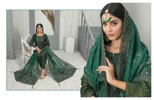 Haute qualité dames vêtements d'hiver Salwar Kameez tissu tissé numérique imprimé respirant lin inde Pakistan automne qualité d'exportation - Product Image 6