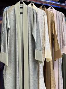 2024 Dubai hermosa ropa islámica tradicional negra para mujeres transpirable Arabia Saudita Abaya Gulf paños Dubai musulmán - Product Image 3