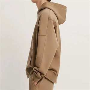 Sweat à capuche unisexe surdimensionné avec impression bouffante sans ficelle, échantillon personnalisé, sweats doublés en polaire, sweats à capuche grande taille pour hommes - Product Image 1