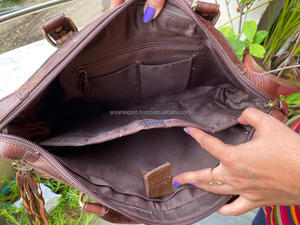 Nuevos bolsos de mano de cuero azteca con herramientas hechos a mano reales, bolso de compras elegante para mujer, accesorios perfectos de estilo Vintage, bolsos de cuero - Product Image 4