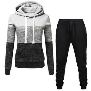 Conjunto de chándal de forro polar OEM con pedrería para mujer, venta al por mayor, boutique, personalizado, rosa, 2 piezas, informal, de algodón, con logo OEM Anti Technics - Product Image 1