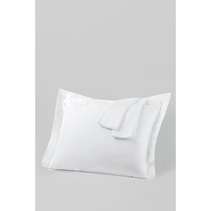 Funda de Almohada de Hotel Serie Varol Ikaros 50x70+5 con Volantes, 57 Hilos, Bordado Sólido, Forma Rectangular, Estilo Liso, 2 Piezas - Product Image 1