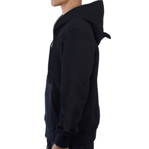 เสื้อฮู้ดดี้ผู้ชายแบบซิป ปักโลโก้ตามสั่ง ลายเขาปีศาจขนาดใหญ่ ผ้าคอตตอนหนานุ่มคุณภาพสูง 360 กรัม - Product Image 2