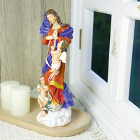 Produits en stock Statues religieuses catholiques en résine Vierge Marie chrétienne avec fœtus Vente en gros de statues de la Vierge Marie 21cmH Marie non attachée