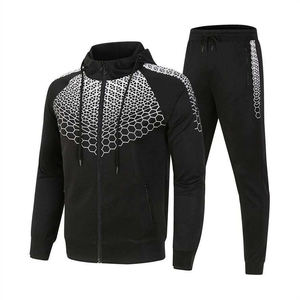 Gran oferta de chándales de gimnasio de alta calidad para hombre, ropa deportiva Unisex ajustada personalizada, conjuntos de jogging de algodón 100% para invierno - Product Image 5