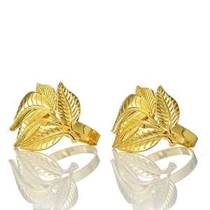 Elegante Anillo para Servilletas con Diseño de Hojas Doradas, Adorno Moderno para Mesa, Ideal para Hogares, Restaurantes, Fiestas y Regalos para Ocasiones Especiales, Procedente de la India - Product Image 4