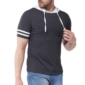 Wholesale <b>Short</b> <b>Sleeves</b> <b>Hoodies</b> for <b>Men</b> Lightweight Breathable <b>Short</b> <b>Sleeve</b> Casual <b>Men</b> Clothing Half <b>Sleeve</b> <b>hoodies</b> - Product Image 4
