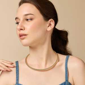 Collier tendance en alliage de zinc plaqué or 192389, motif boule géométrique, pierre principale diamant, chaîne à maillons, style religieux pour les fêtes - Product Image 2