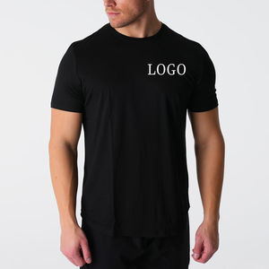Nueva camiseta de compresión para hombre, de manga corta Camiseta deportiva para entrenamiento de gimnasia de alto estiramiento muscular - Product Image 1