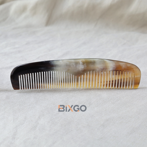 หวีผมรูปเขาควายทำด้วยมือแบบพรีเมี่ยมสำหรับผู้หญิงหวีป้องกันไฟฟ้าสถิตย์ปรับแต่งได้ - Product Image 4