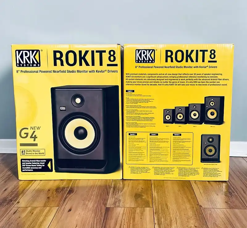KRK ROKIT 5 G4 5" Bi-Amped Active Powered Studio Monitor Speaker RP5-G4