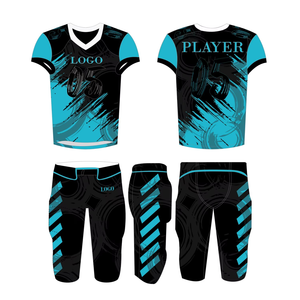 Cómodo logotipo personalizado Opciones de tamaño Alto OEM Uniforme de fútbol americano hecho a medida 100% Poliéster Uniformes transpirables de secado rápido - Product Image 6
