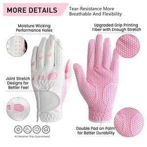 Vente en gros de gants de golf personnalisés de qualité supérieure avec paume en cuir construction durable et ajustement parfait pour les amateurs de golf - Product Image 2