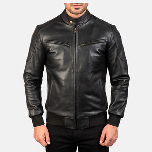 Más Popular de alta calidad de encargo de los hombres chaqueta de cuero de pie de la calle caliente Nueva llegada Pakistán hizo motocicleta de invierno - Product Image 1