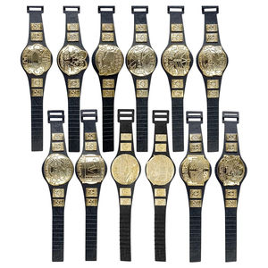 Cinturones de campeonato de lucha libre para figuras de acción Mini cinturones de título compatibles con WWE AEW Wrestling Toys 6-Inch Wrestlers Heavyweight - Product Image 2