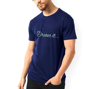 Camisetas de algodón 100% del fabricante al por mayor de alta calidad para hombre fáciles de ajustar con cuello en V y cuello redondo estilos tejido de punto transpirable - Product Image 1