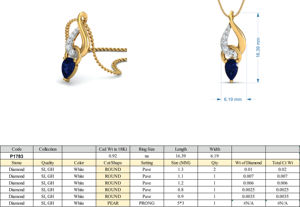 Colgante Boho de Latón con Zirconia Azul Entrelazada, Chapado en Oro de 18k, Clásico y Delicado, Venta al por Mayor para Mujer - Product Image 4