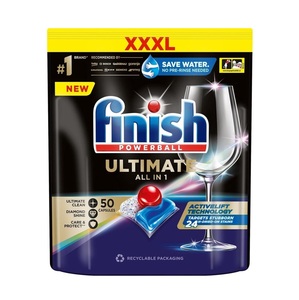 Pastillas para Lavavajillas Finish Ultimate Plus Powerball Todo en 1, Paquete de 50 (Alta Calidad) - Product Image 5