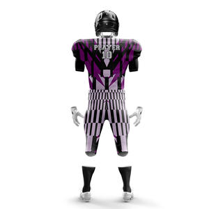 Uniformes de fútbol americano de talla grande Unisex con logotipo personalizado, uniformes de manga corta transpirables antibacterianos de secado rápido, número de nombre - Product Image 6