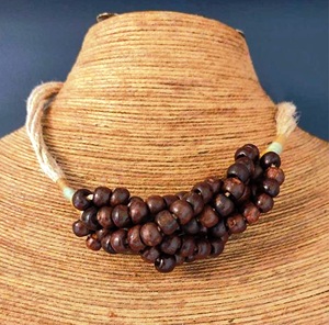 Ensemble de collier en corne de buffle brun de 10 pouces collier en corne de buffle naturel produit indien fait à la main - Product Image 4