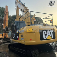 Excavatrice sur chenilles Caterpillar 320D, 20 tonnes, d'occasion, pour travaux de construction moyenne, excavatrice hydraulique Cat, engin de terrassement