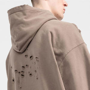 Sweat à capuche en molleton pour hommes en polyester/coton couleur personnalisée nouveau design tenue décontracté manches complètes pour l'hiver - Product Image 5