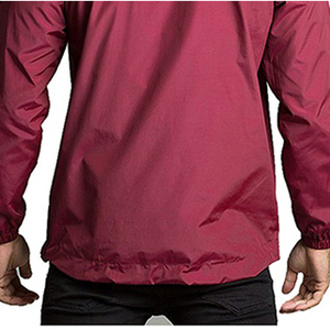 Chaqueta cortavientos ligera para hombre, jersey de poliéster resistente al agua con cuello levantado, cierre de cremallera, estilo de moda callejera - Product Image 6