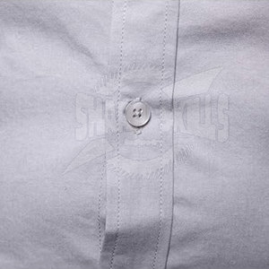 Camisas de vestir de verano de alta calidad para hombre, diseño de logotipo personalizado, transpirable, 100% algodón, patrón sólido, servicio OEM de punto - Product Image 4