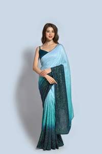 Relancement de notre collection de saris en soie Vichitra, un best-seller de Bollywood, par Fabzone - Product Image 2