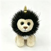 Peluche licorne-lion personnalisée, peluche Lioncorn, animal en peluche licorne-lion, peluche lion à cornes dorées