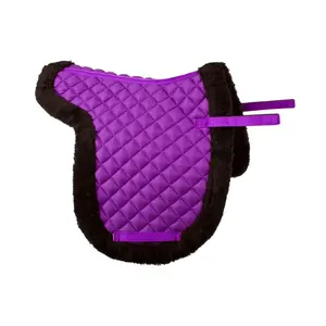 SHEMAX 2024 EQUESTRIAN SS'22 Jersey acolchado Circular Velvet Satin Saddle Pad ALTA CALIDAD DISEÑO DE ACOLCHADO PERSONALIZADO TODOS LOS COLORES - Product Image 5