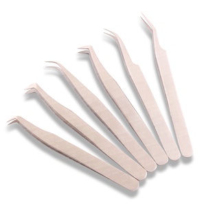 Juego de pinzas para extensión de pestañas de fabricante al por mayor con punta puntiaguda Etiqueta Privada Volumen de agarre perfecto herramienta de maquillaje de pestañas - Product Image 4