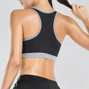 Soutien-gorge de sport tendance pour femme de haute qualité, respirant, séchage rapide, course à pied, yoga, antibactérien, écologique, soutien moyen, logo avant - Product Image 4