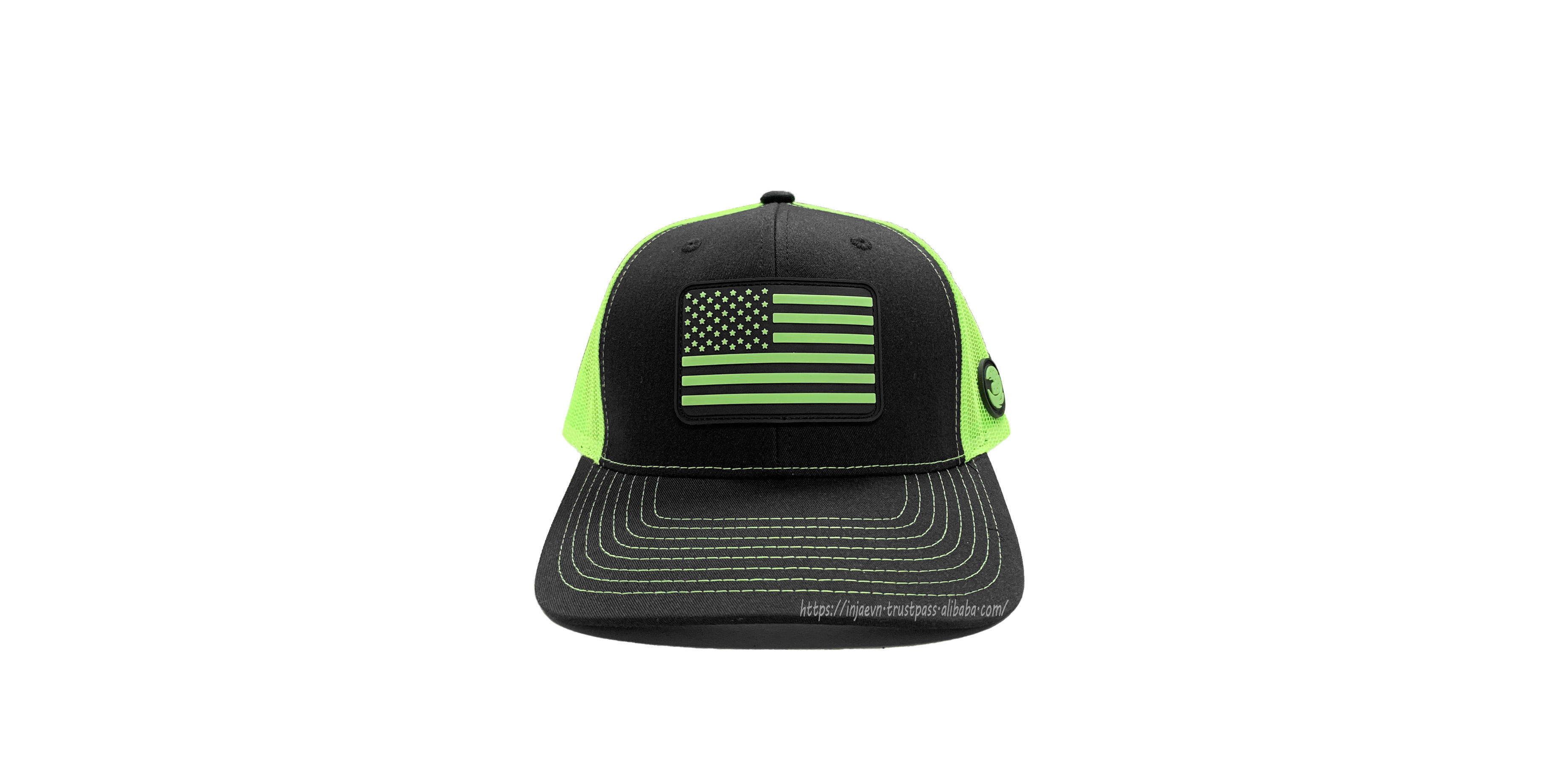 Charcoal/ Neon Green