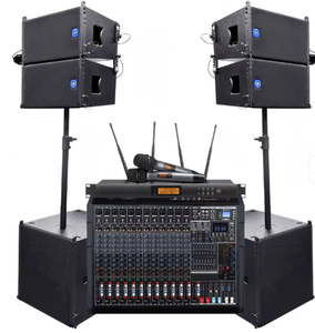Sistema de Sonido Profesional para Exteriores, Sistema de Altavoces Activos para Actuaciones en Escenario, Sistema de Sonido Line Array para DJ - Product Image 1