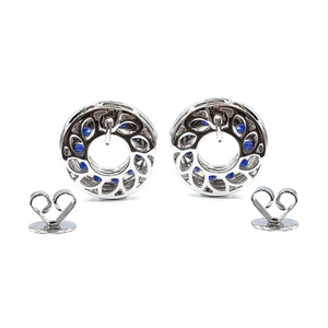 Fabricant chinois précieux haut de gamme 18 carats or blanc massif diamant naturel forme ronde boucles d'oreilles exceptionnelles pour femme - Product Image 3