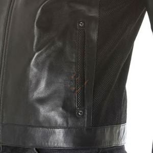 Winter Wear Unisex Leather <b>Jacket</b> Stand Collar <b>Patchwork</b> Embroidery Custom Pattern High Quality Windproof Breathable Reasonable - Product Image 5