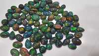 Opale noire éthiopienne multi-feu, cabochon de formes variées, naturelle, de bonne qualité, pour la fabrication de bijoux, taille libre, prix de gros H GEMS