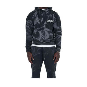 เสื้อกันหนาวมีฮู้ดผ้าฟลีซสำหรับผู้ชายระบายอากาศได้ดีผ้าฟลีซผ้าฝ้ายพื้นผสมพื้นสำหรับใส่ได้ทั้งชายและ500GSM โลโก้ได้ตามต้องการ - Product Image 4