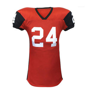 Uniformes de football Conception d'impression par sublimation personnalisée Uniforme de football américain Maillot de coupe de monteur de ligne - Product Image 2